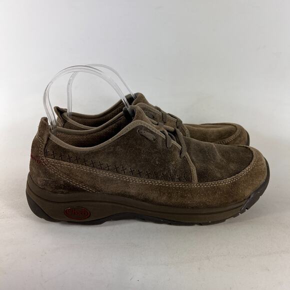 Chaco Everett mens size 7 tan suede minimalist casual lace up shoes sneakers - Picture 2 of 11